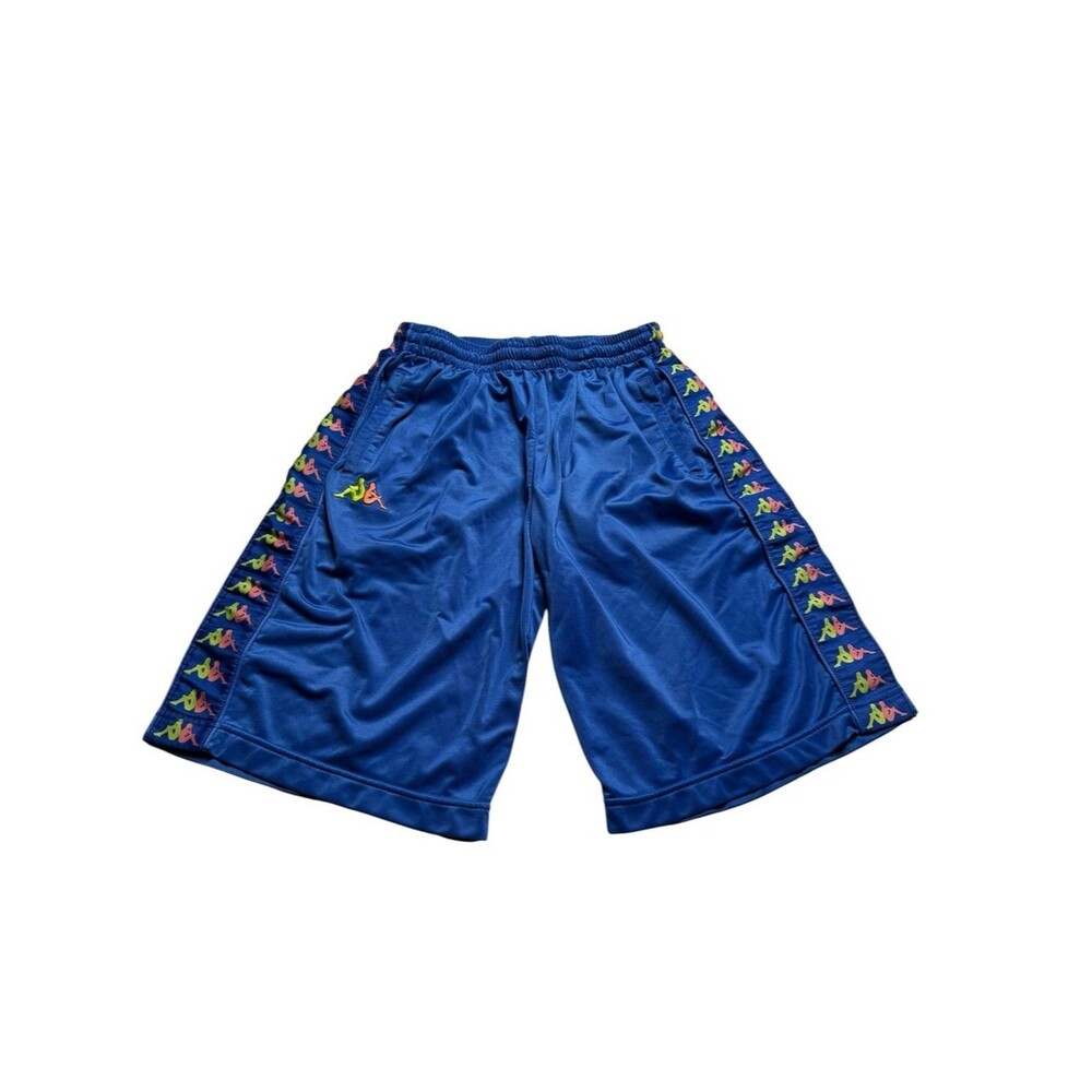Kappa 222 Banda Laramie Shorts Omini Logo Tape Blue Men’s Sz L (European)
